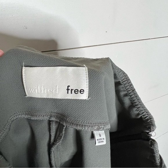 ARITZIA Wilfred Free DARIA Green Skinny Pants - Picture 2 of 7